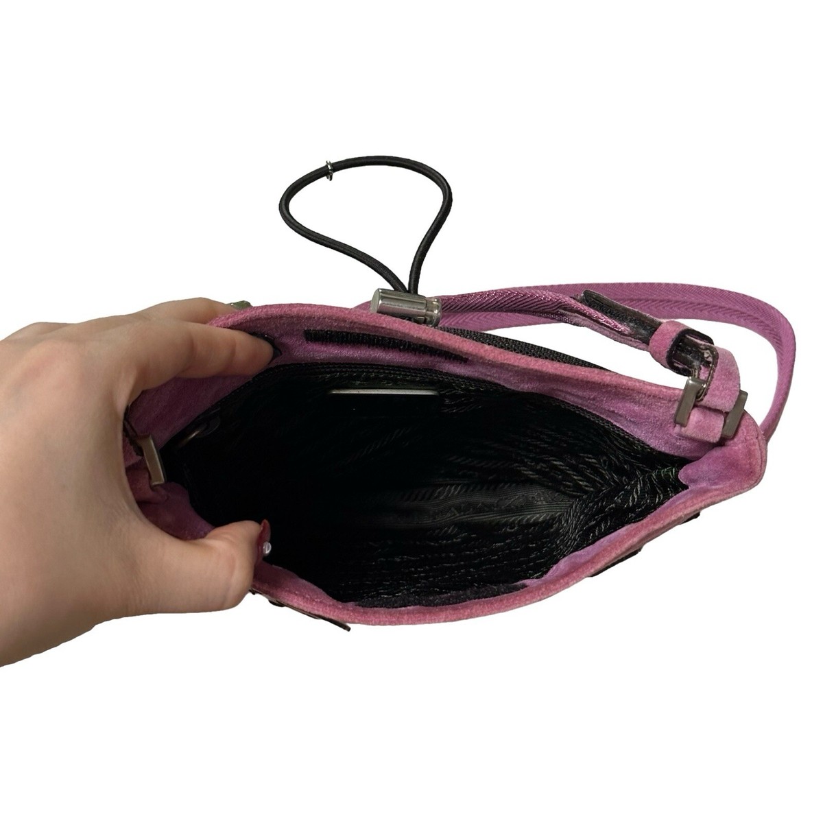 小物 FW1999 PRADA DOCKING GROVE Prada FW1999 Anatomical Plaque Logo Nylon Crossbody Bag