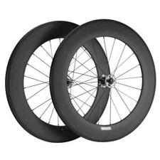 700C Track or Road Bike Wheelset Fixed Gear Carbon Fiber Clincher Bicycle Wheels
