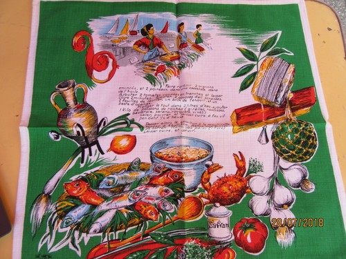 Lot De 3 Torchons Vintage La Redoute – Métis Recettes Poulet Années 70
