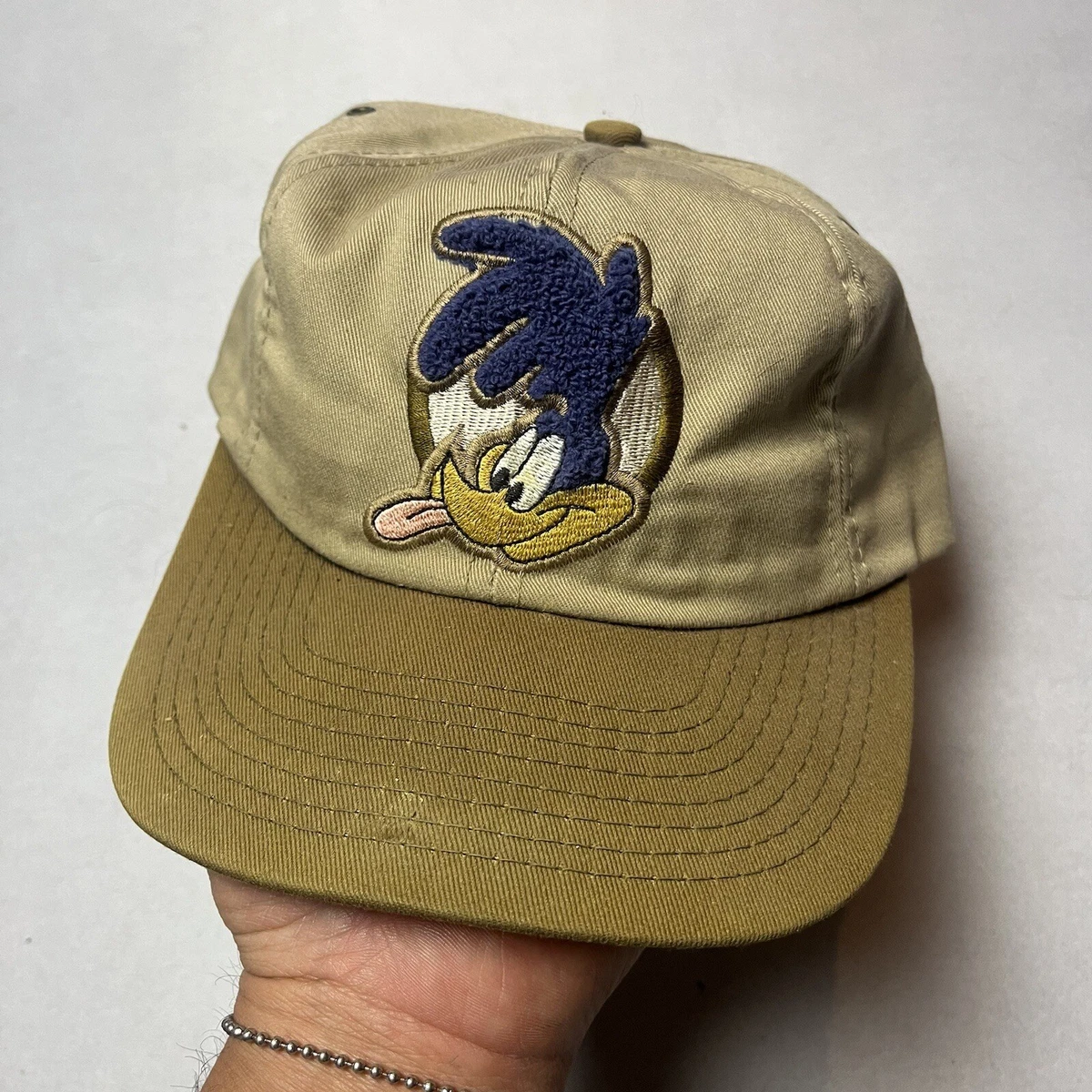 Vintage Warner Brothers Road Runner Roadrunner Snapback Hat Cap