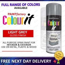 All Purpose Aerosol Spray Paint Matt Gloss Satin Metal Wood Plastic 400ml - B13