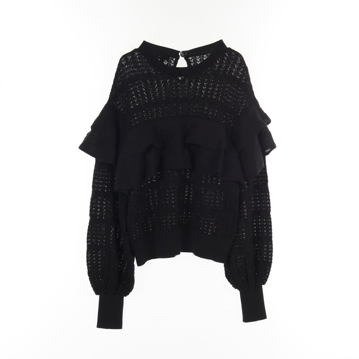 トップス CHANEL coco mark ringer knit sweater s-l1200.jpg