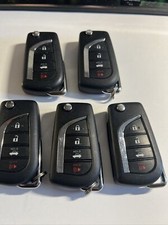 5 CLEAN NICE 5 TOYOTA Flip Key Fob remote HYQ12BFB 4 Button Used OEM ORIGINAL 88