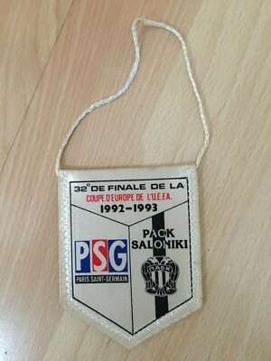 Fanion PSG Vs RSC Anderlecht – Coupe UEFA 1993 – 10x9 Cm – Collection