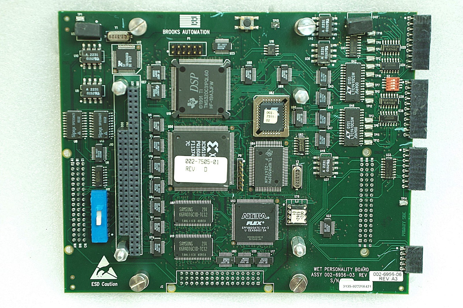 BROOKS WET PERSONALITY BOARD ASSY 002-6956-03 002-6956-06 REV A3 BOARD FREE SHIP
