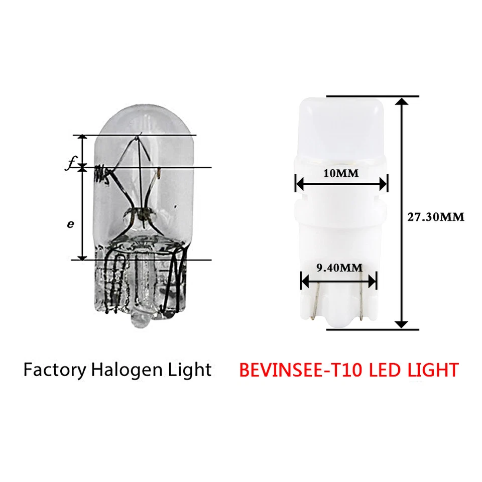 10x Púrpura T10 194 168 Bombillas LED Panel de Instrumentos Salpicadero Luz Interior Coche Foto 2 de 4