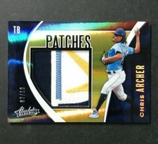2021 PANINI ABSOLUTE CHRIS ARCHER GAME WORN LOGO PATCH 7/10