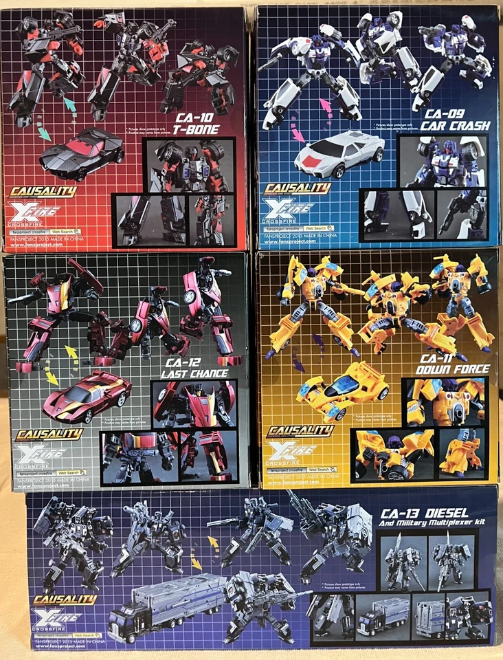 FansProject  2013 Causality Crossfire Intimidator / Menasor - Complete Set - Image 3 of 4