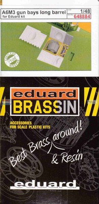 EDU648884 1:48 Eduard Brassin Print - A6M3 Zero Gun Bays Long Barrel (EDU kit)