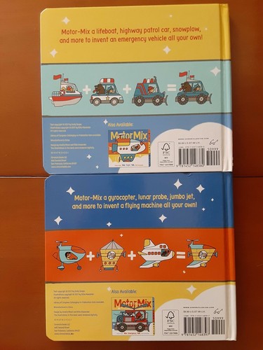Motor mix 2 hardcover toddler/preschool/kinder kids reading cardboard english - Picture 4 of 5