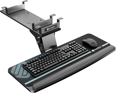 Mount-It! Under Desk Keyboard Drawer With Slide-Out Mouse Platform
