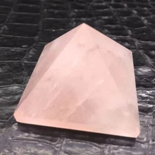 Natural Pink/Rose Quartz Crystal Pyramid Obelisk Healing Reiki Decorat Reiki 1Pc