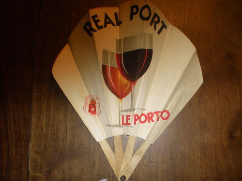 RARE EVENTAIL PUBLICITAIRE REAL PORTO ANNEES 1930 EO - Bild 1 von 1