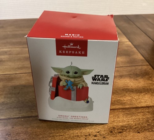Hallmark Star Wars Mandalorian Grogu Ornament - The Child Christmas Tree Decoration In Hovering Pram