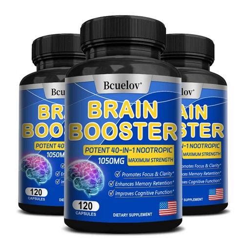 Nootropic Brain Supplements for Memory and Focus-Memory, Clarity, Focus, Energy