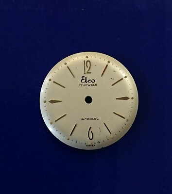 Elco Champagne Watch Dial. Swiss Made! For AS 1194 Movement. 