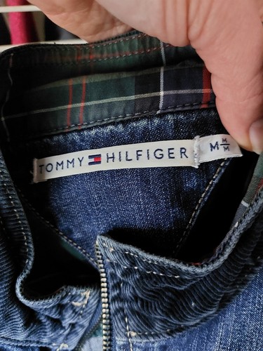 Tommy Hilfiger Jeans Jacke Mit Reissverschluss M 38 Blau Reißverschluss Old Scho - Bild 7 von 7