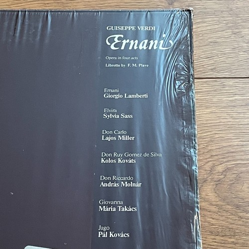 Verdi: "Ernani", (3) LPs + Booklet, Hungary, SLPD 12259-61, 1982, FACTORY-SEALED - Picture 4 of 10