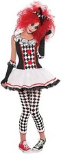 S 4 5 6 VESTIDO Bufón Harley Quinn Circo Sweetie Payaso Disfraz Halloween Niño