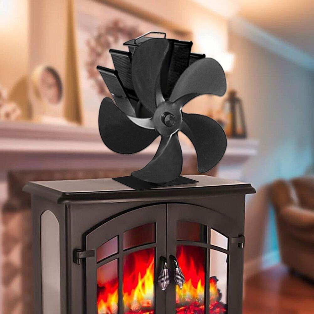 Electric Fireplace Fan Stove Fan For 5-Wing Blower Fireplace Pipe Fan  Blades | eBay