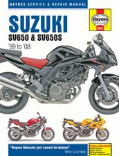 Suzuki SV650, SV650S, SV650SA & SV650A 1999-2008 Workshop Repair Manual M3912