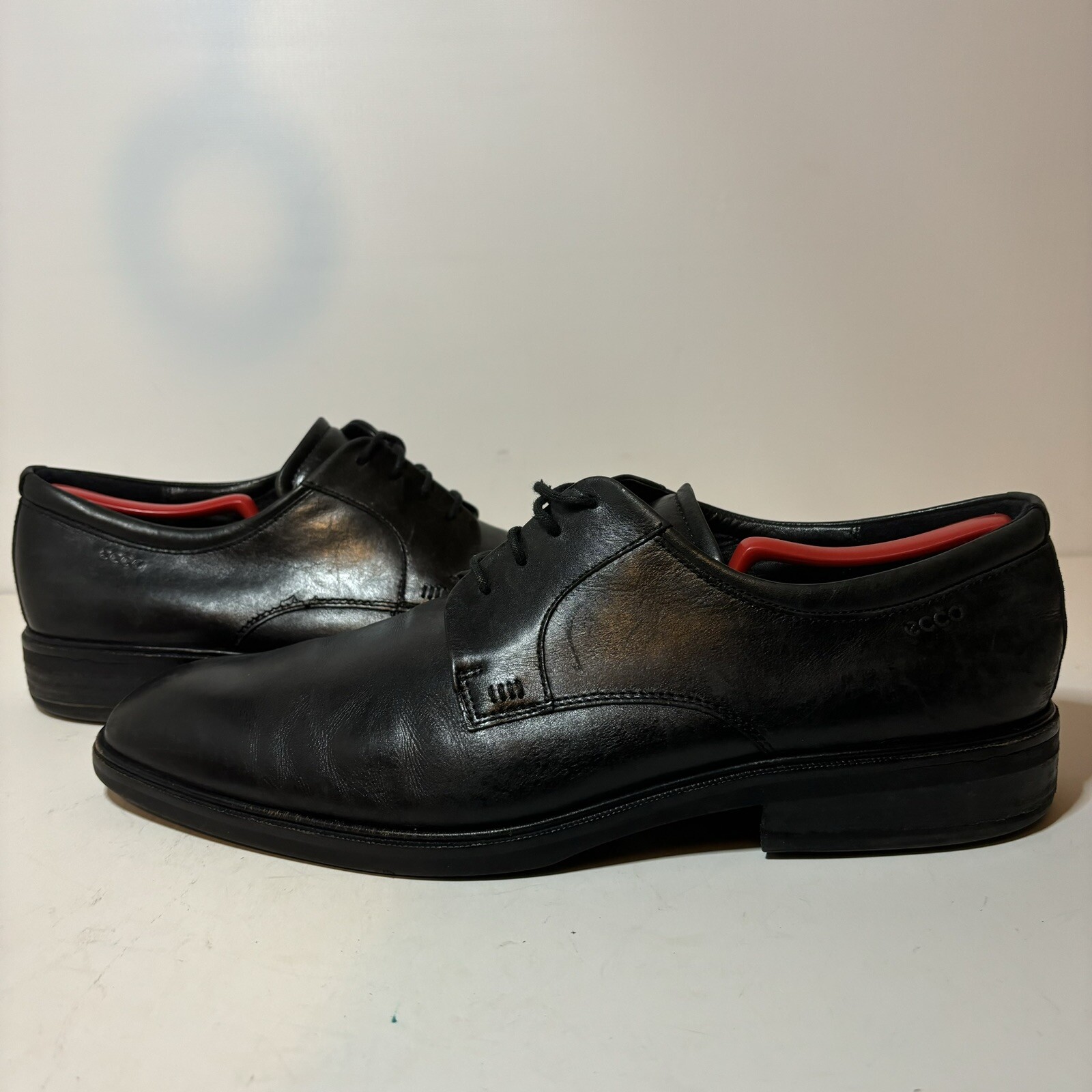SAOLA Scarpe Oxford Metropole London Derby ECCO da uomo in pelle nera taglia 13 12 12 5 47