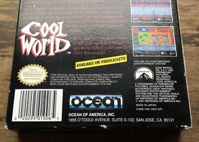 Nintendo Entertainment System NES Cool World Complete CIB Box RARE HTF MINTY