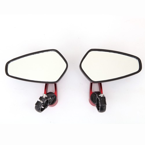 Motorcycle 7/8" Handle Bar End Side Mirrors For Suzuki GSXR 1100 1000 750 600 A - Picture 9 of 12