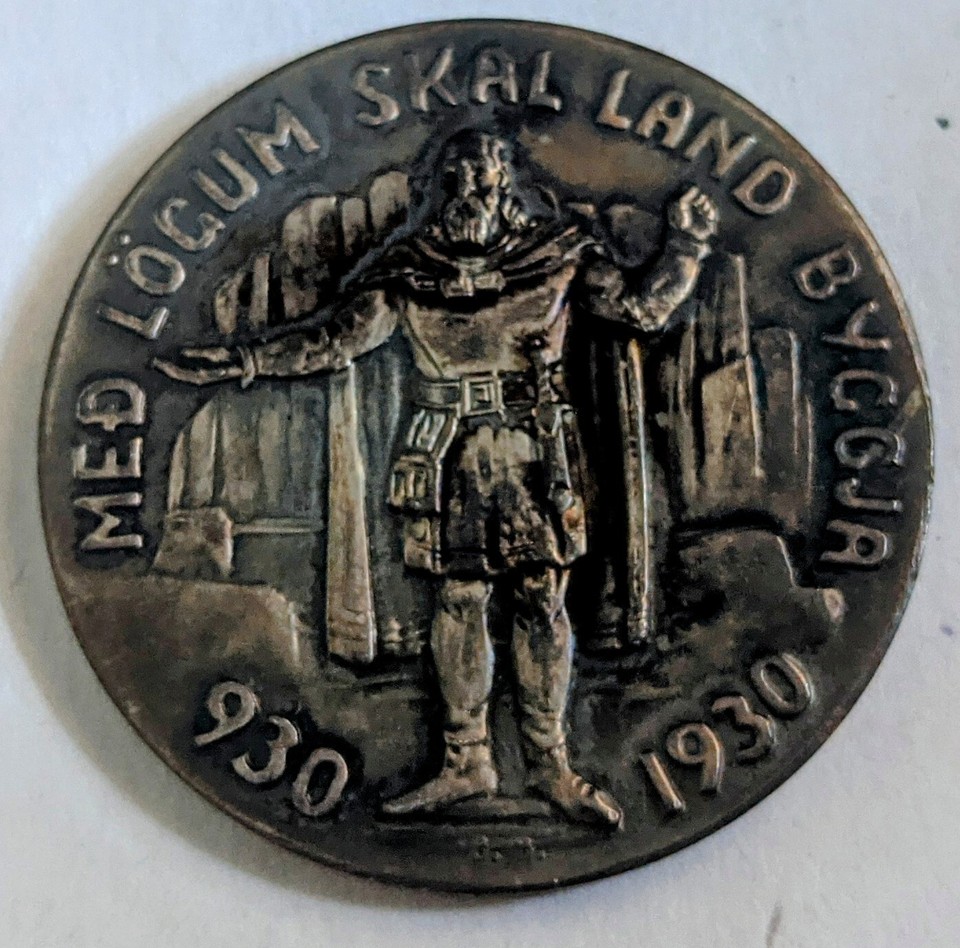 930 -1930 Iceland 1000 Yr Althing 3x sterling Silver Coin Set 10 5 & 2 ...