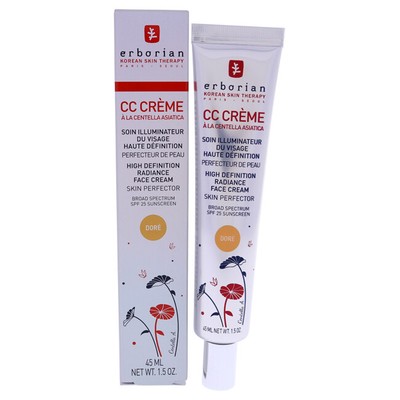 erborian cc crème high definition radiance face cream skin perfector
