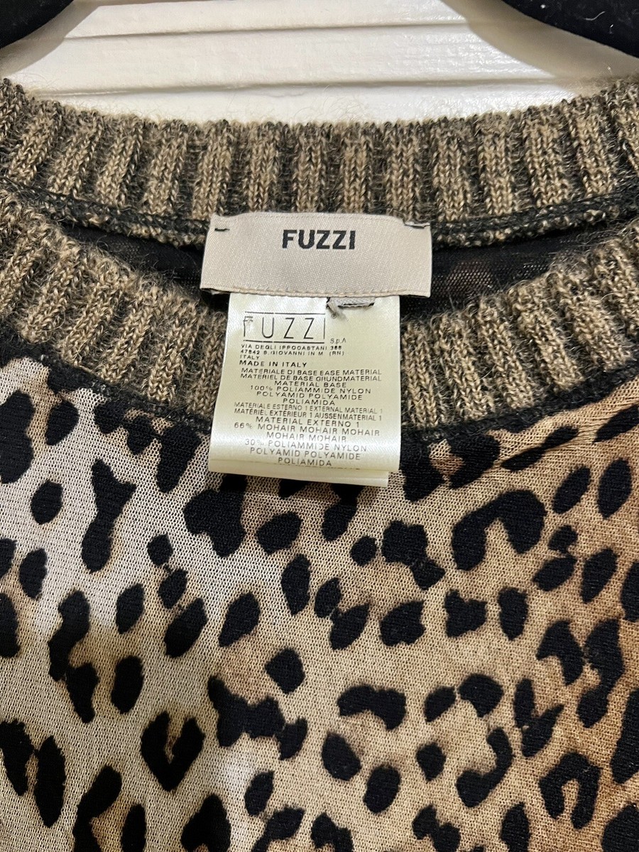 NWOT FUZZI Jean Paul Gaultier mesh Leopard Print Sweater | eBay