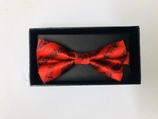 Music Bow tie / Red/black Musical Notes/ Pre-tied Bow tie