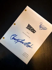 Back To The Future Movie Memorabilia Script Christopher Lloyd and Michael J. Fox
