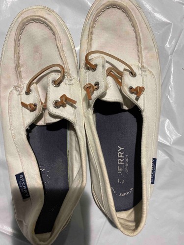 Sperry Top-Sider Damen-Sneaker Bootsschuhe Größe 9M weiß
