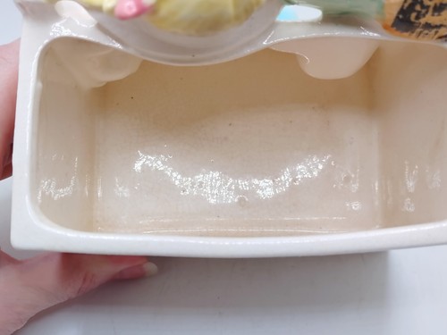 Vtg Little Miss Muffet Planter Curds & Whey HF Co Artistically Hand Painted RARE - Picture 17 of 20
