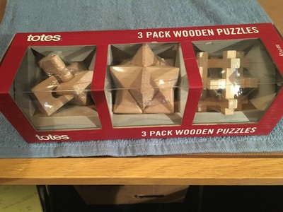 3 pack wooden puzzles
