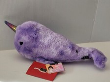 Fao Schwarz Plush Unicorn Purple Whale