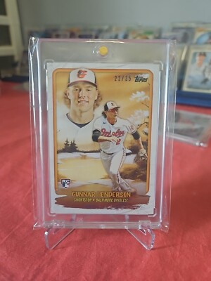2023 Topps X Bob Ross GUNNAR HENDERSON RC Budding Talents White # 22 /35 