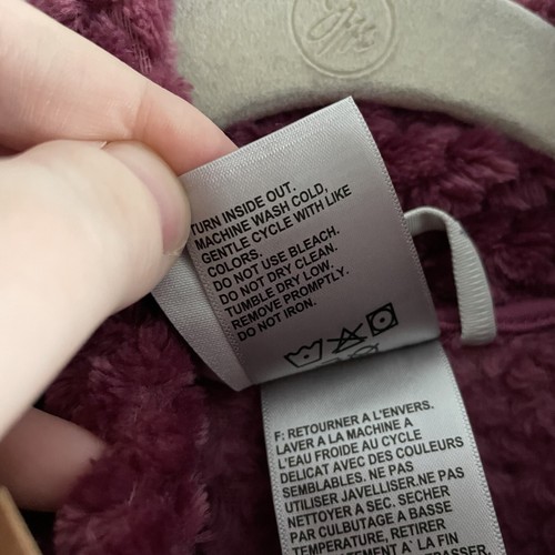 Avalanche Women SZ M Mauve Textured 1/4 Zip Collared Fleece Pullover Jacket NWT - Picture 8 of 11