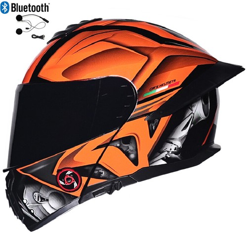 Bluetooth Flip Up Modular Motorcycle helmet Full Face Scooter Motorbike Helmet - Picture 9 of 60