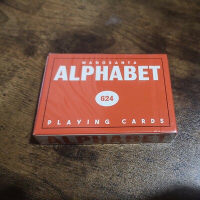 Alphabet Playing Cards Manosanta New & Sealed Limited Edition USPCC Deck