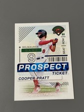2024 Panini Prospect Edition Baseball Ticket #154 Cooper Pratt, Milwaukee Brewer