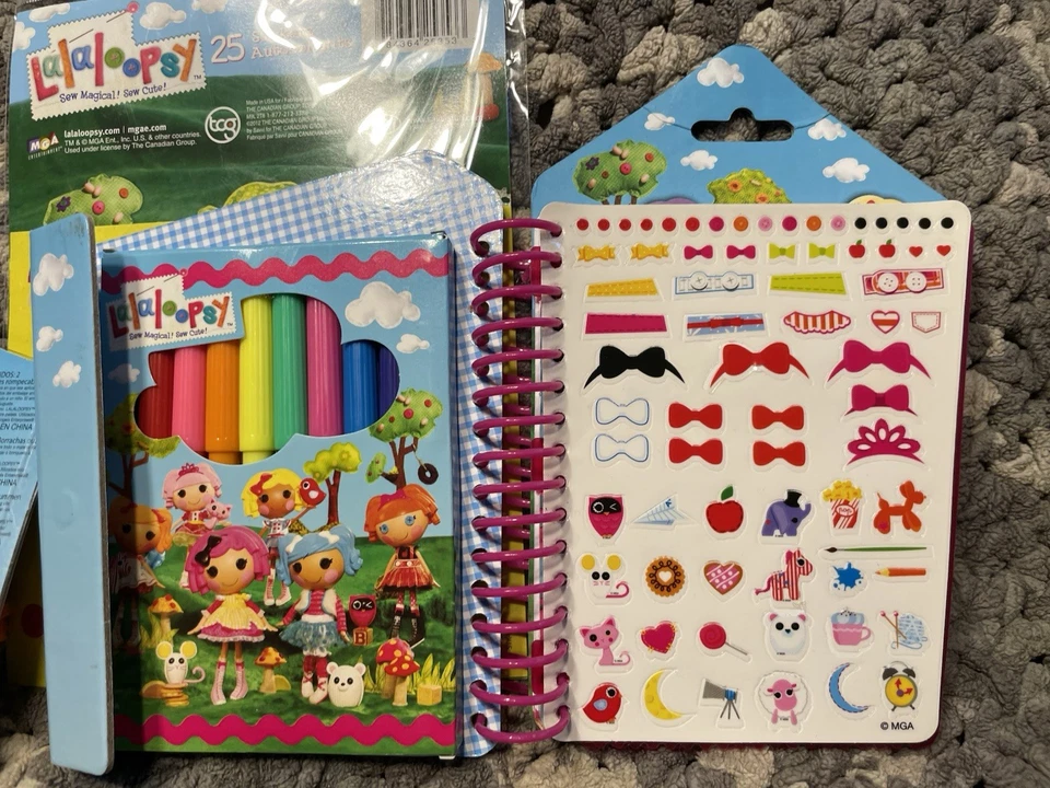 Mini juego de dibujo Lalaloopsy - Bea hechizos un lote libro con pegatinas y gomas de borrar Foto 4 de 4