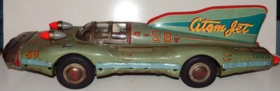Vintage Very Rare 27 Inches Long YONEZAWA ATOM JET RACER #58 *** | eBay