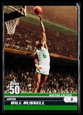 2007-08 Topps #12 Bill Russell 50th Anniversary Boston Celtics