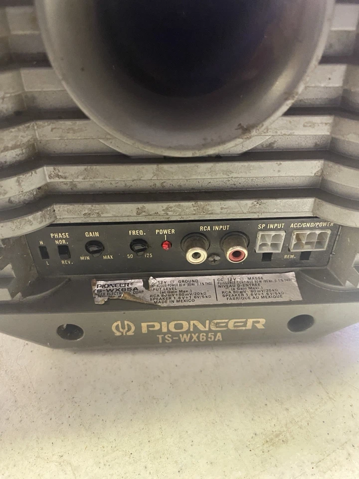 SUBWOOFER AUTOMOTIVO RETRÔ PIONEER HI-END VINTAGE ATIVO - Imagem 4 de 4