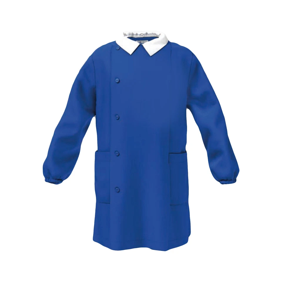 Grembiule Scuola Asilo e Elementare Bambino Senza Ricamo con Bottoni Siggi - Immagine 3 di 4