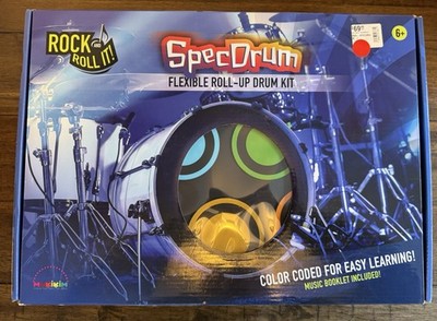 Rock and Roll It! COLOR CODE DRUM - Flexible Roll-Up Drum Kit NEW