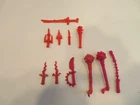 Vintage Playmates TMNT Accessories Lot Club/Weapons Knives/Nasty Nunchucku Slash