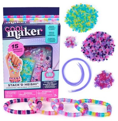 Cool MAKER Stack'd Heishi Nachfüllset - mit 1200+ Heishi-Perlen & Zubehör für 15